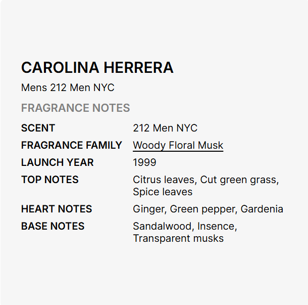 Carolina Herrera 212 Nyc For Men EDT Spray 100ml - Image 2